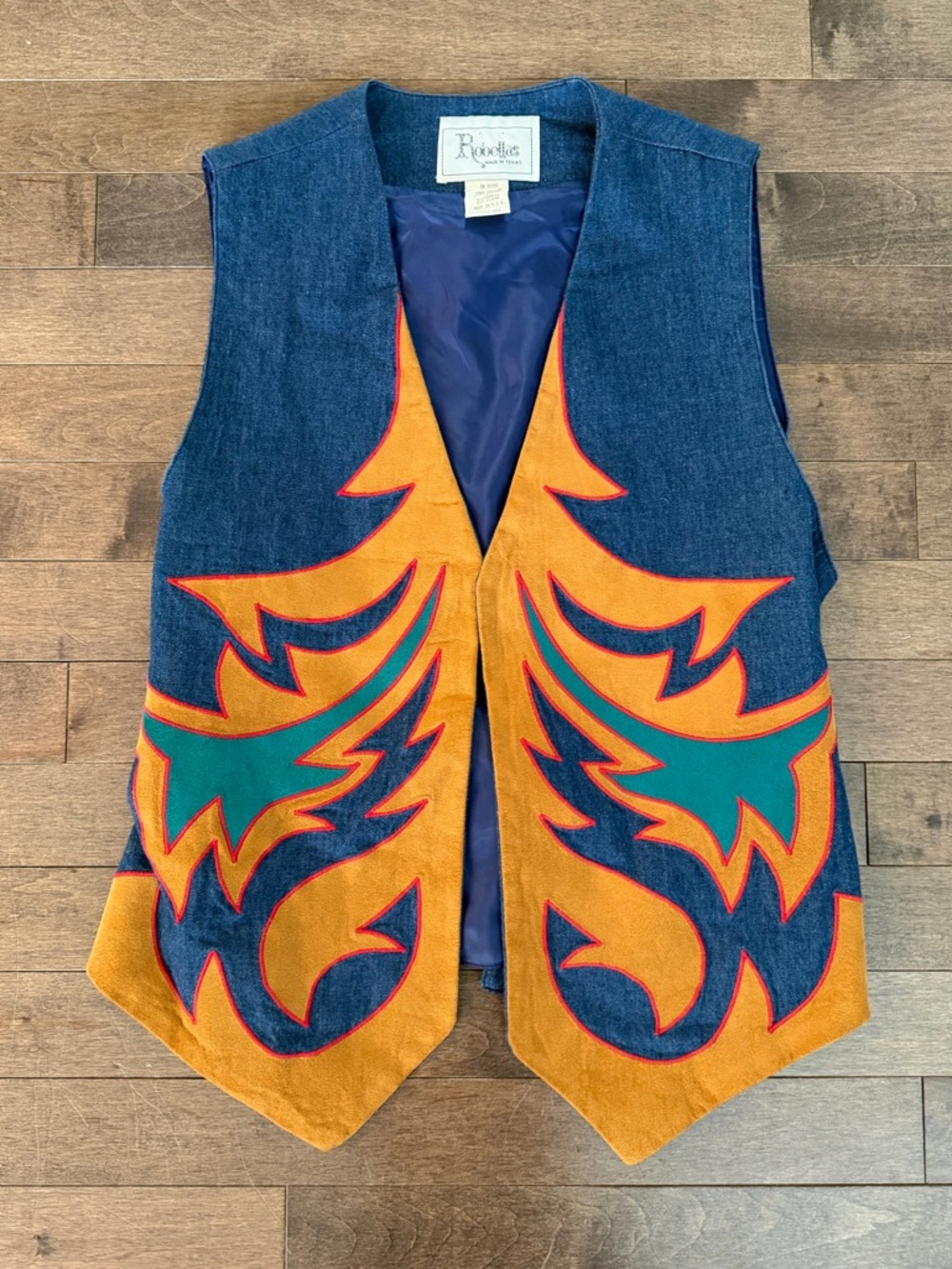 Vintage Robellas Made in Texas Western Vest - Size Small